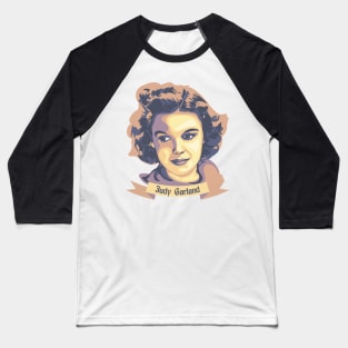 Judy Garland Portrait Baseball T-Shirt